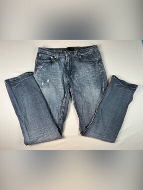 Helix Men's Slim Straight Jeans 32 32x31 Washed Relaxed